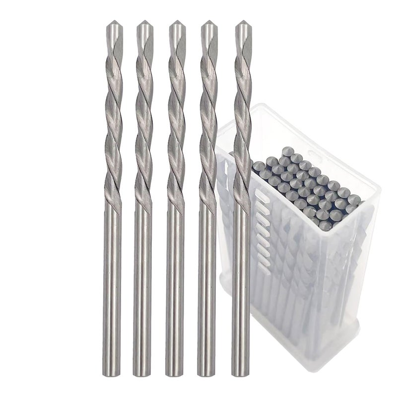 JFOGO 50 Pieces Drywall Cutting Tools 1/8 Inch Guide Point Cutting Bits,HSS65 Drill Bits, Cutting Drywall, Used for with Spiral Saw and Power Tools - Image 1